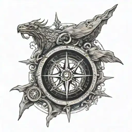 Viking Compass Engraved Bezel