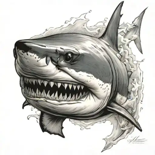 White Shark Emerging