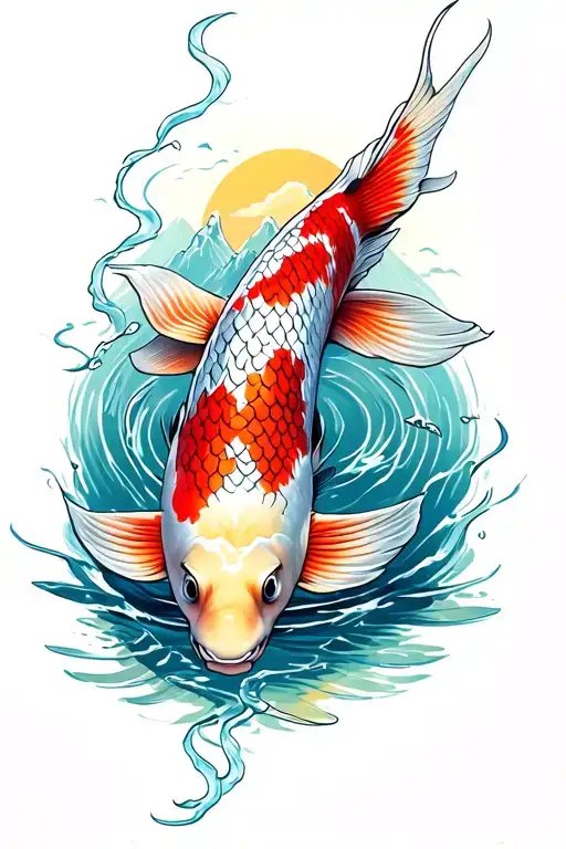 Koi Fish Mountain Sundet