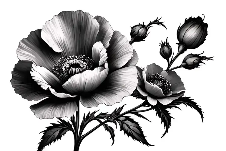 Dagger Poppy Flowers