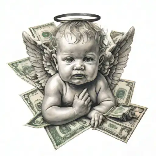 Baby Angel And Money