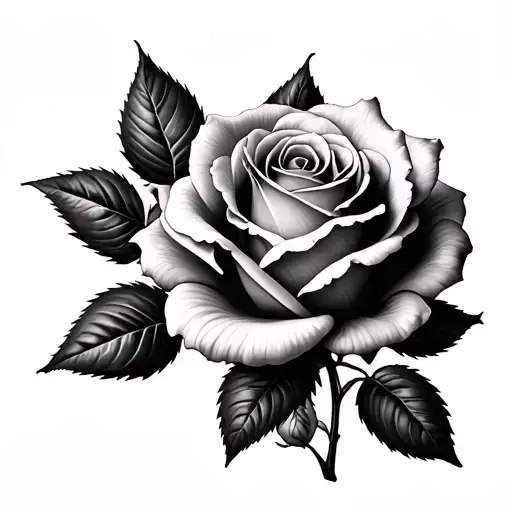 Rose Horizontally Long