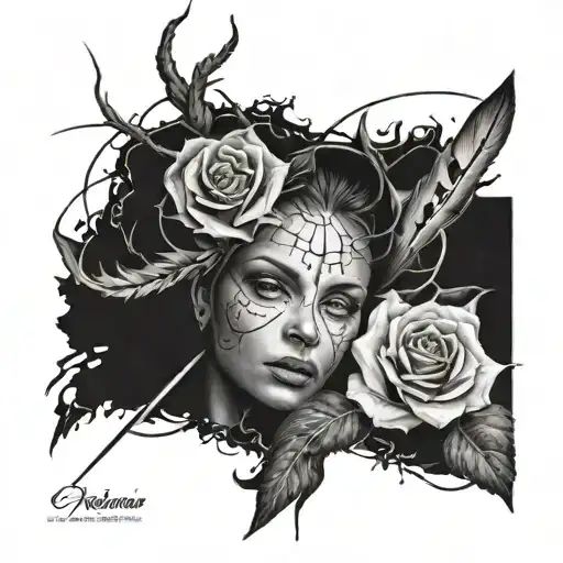 Lines Representing Darkness And Hope