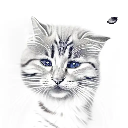 Ornamental Flower With Cat And German Spotz Tying To Get It