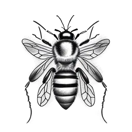 Side Profile Of Sassy Bee With Long Antennas