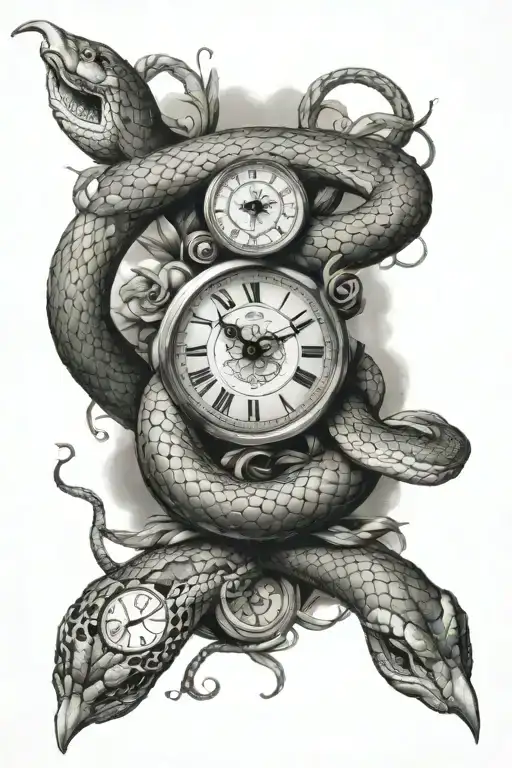 Snake And Clocks