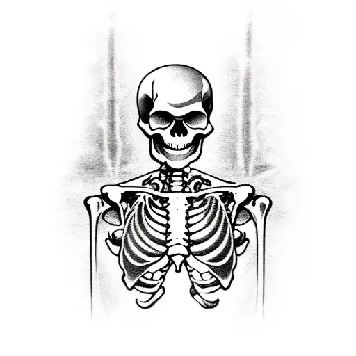 Skeleton In Special Forces Gear Shooting A Rifle