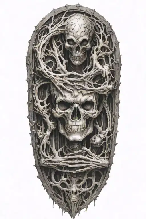 Gustave Dore Hr Giger Bioorganic Sleeve