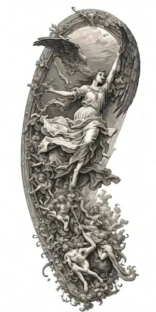 Gustave Dore Death Angel Falling