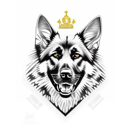 Black And Gold German Shepard