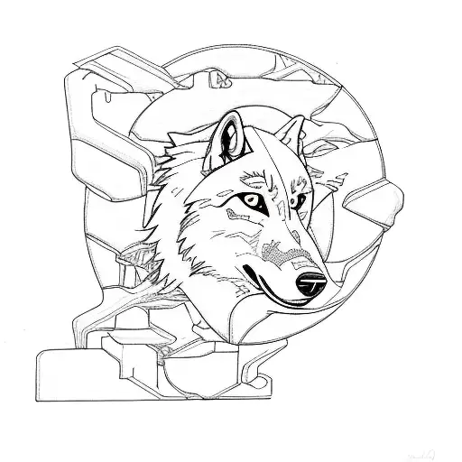 A Wolf With Blue Eyes