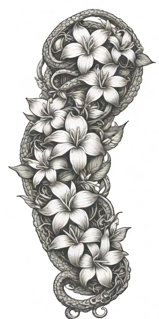 Dragon Head Coil Plumeria Flowers Growing