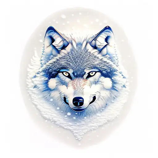 Wolf Forest Snow Mountains