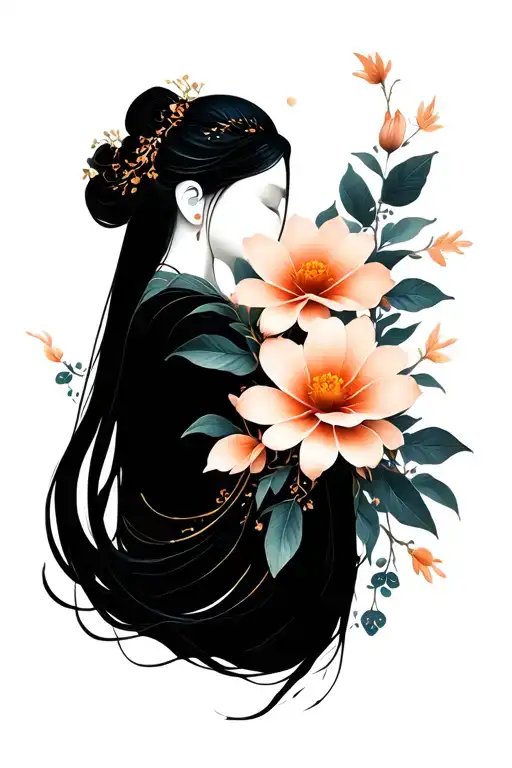 Reiki Cho Ku Rei Symbol From Flowers