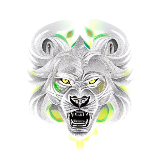 Full Body Roaring Lion