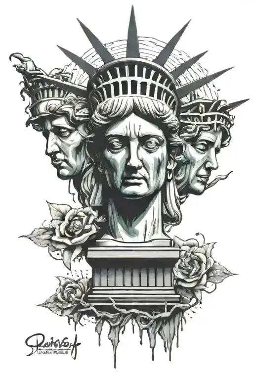 Statue Of Liberty Hear No Evil See No Evil Speak No Evil