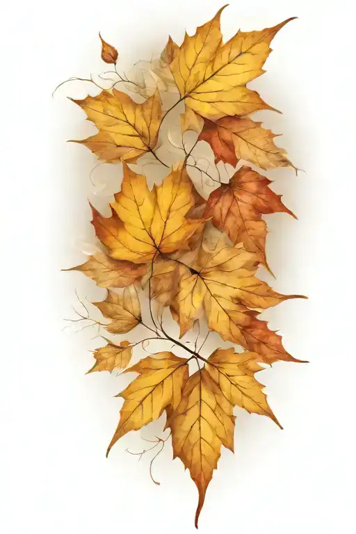 Autumn Leaves Blowing In The Wind