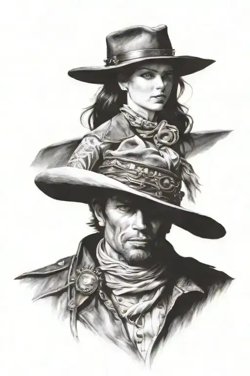 Realistic Western Tattoo Design