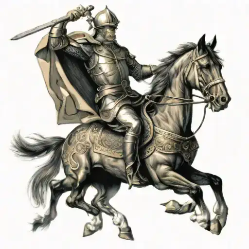 Saint George On A Horse