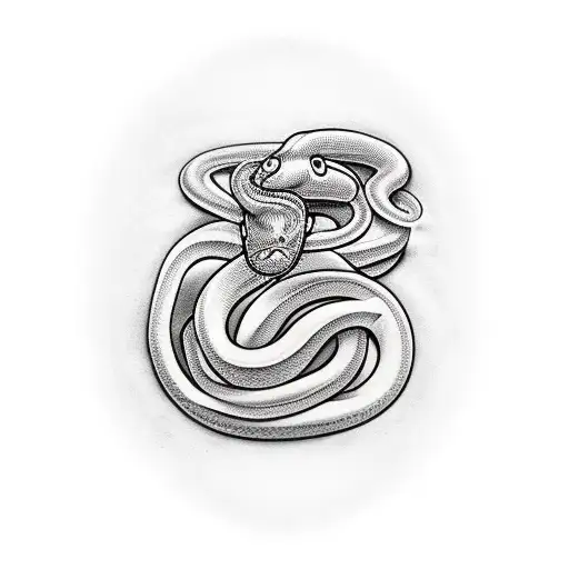 Asclepios With Snake Around Arm