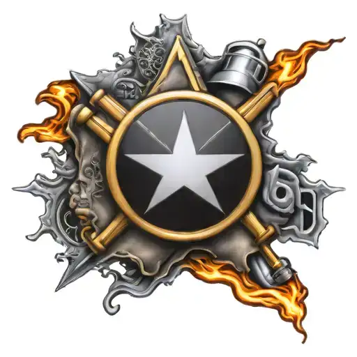 Us Army And Fire Paramedic Star