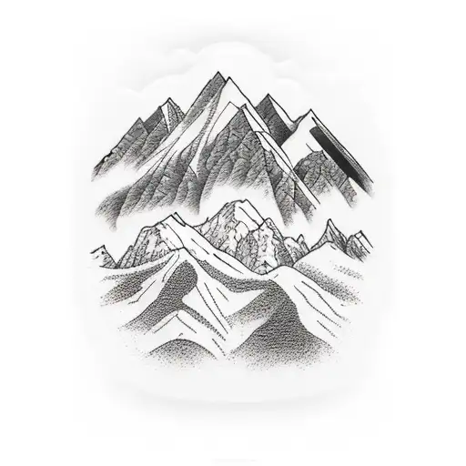 Realistic Mountain Scene