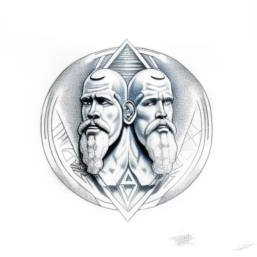 Atlas And Hercules Sharing The Weight Of The World