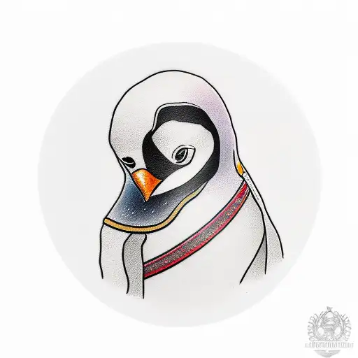 Penguin Wearing A Cylinder