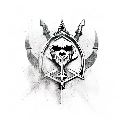 Assassins Creed Logo Viking Pirate Flag