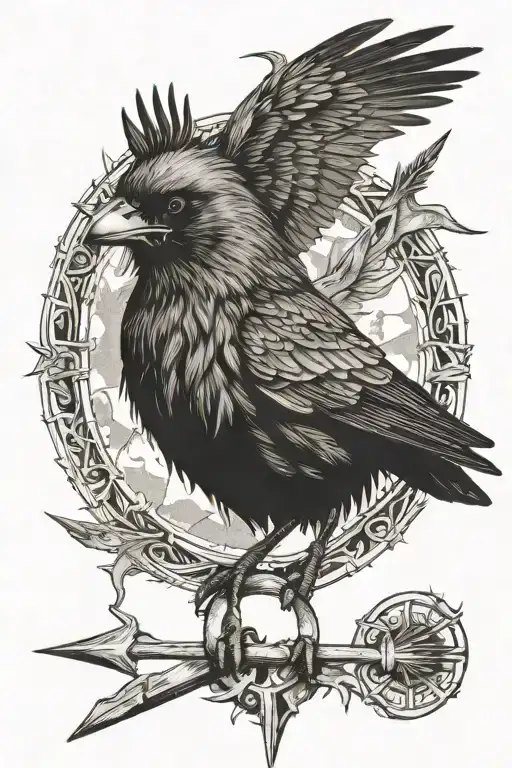 Hit By Arrow Crow King