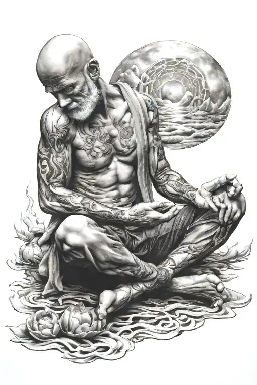 Peaceful Warrior Meditating