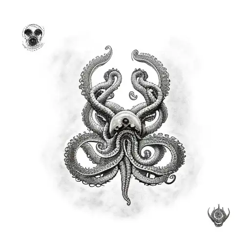 A Kraken Tentacle Wrapped Around A Drumstick