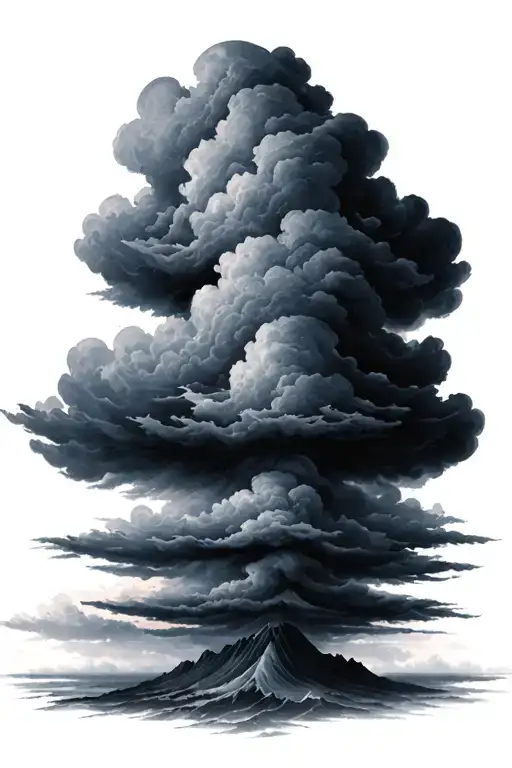 Black Storm Cloud Background