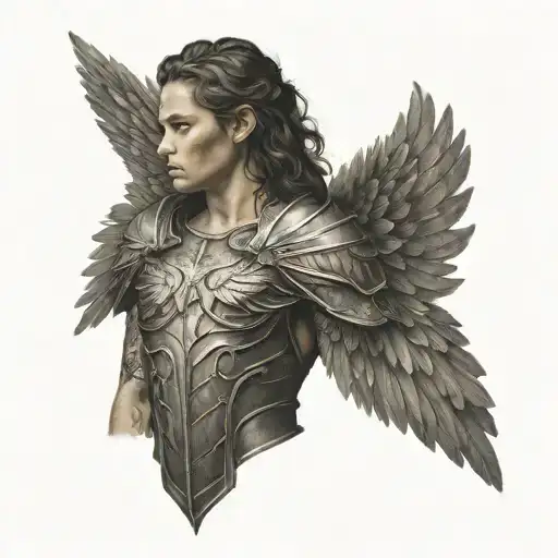 Angel Wings One Shoulder Armor