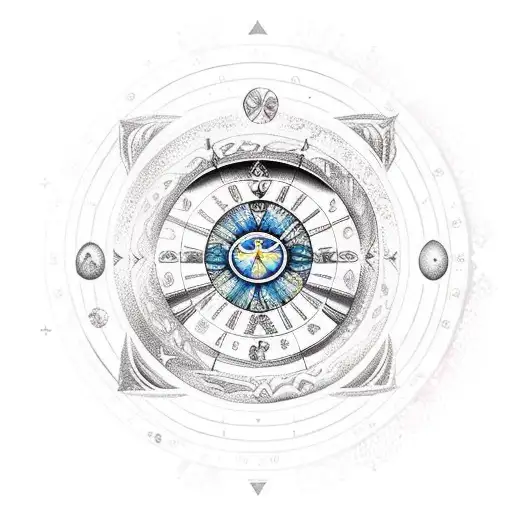 Artemis Zodiac Circle Moon Phase