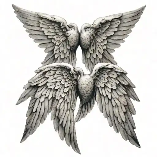 Symmetrical Angel Wings