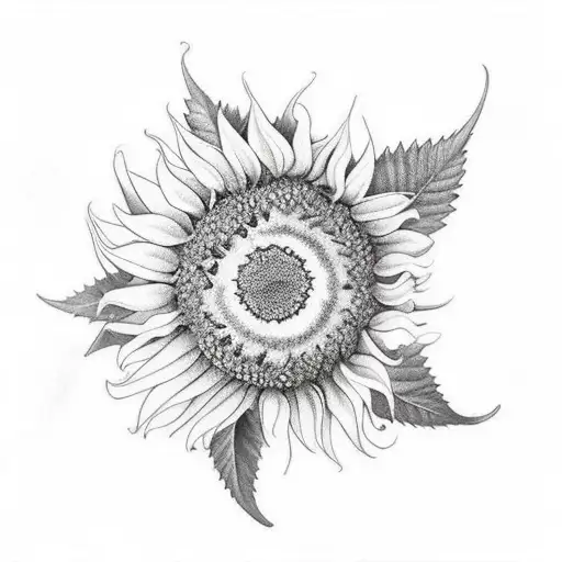 Cannabis Plant With Sunflowers And Berries Galaxy Super Detailed And Realistic