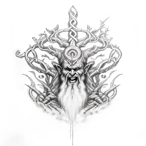 Yggdrasil With Mimir God Of War