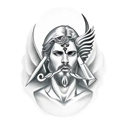 Dagger With Greek God Inside