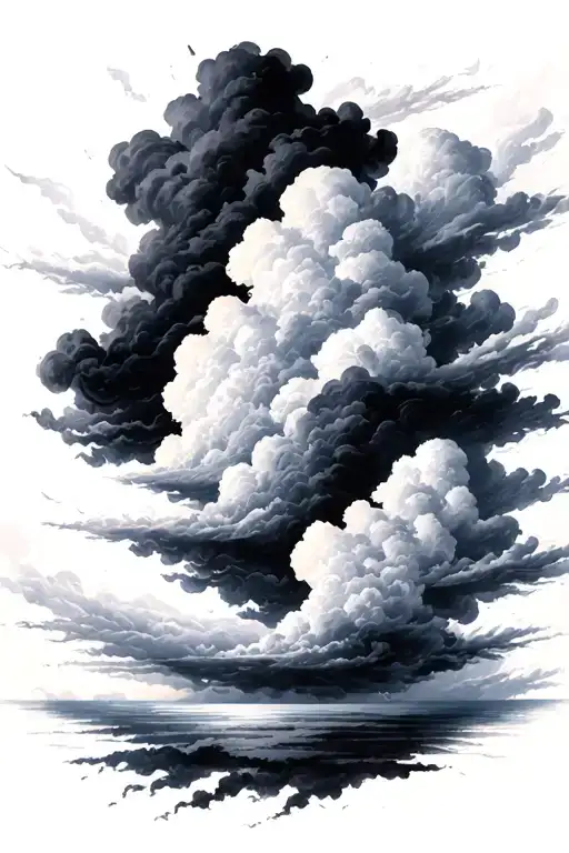 Black Cloud Background
