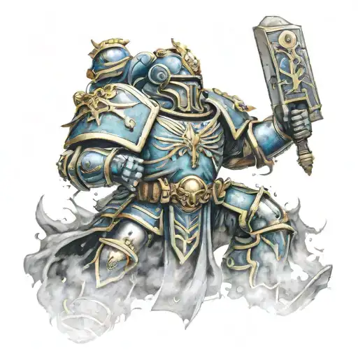 Chaos Space Marine Fighting Adeptus Custode Champion