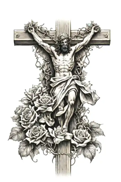 Asthethetic Jesus On The Big Cross