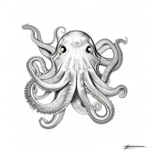 Octopus With Space Between Tentacules