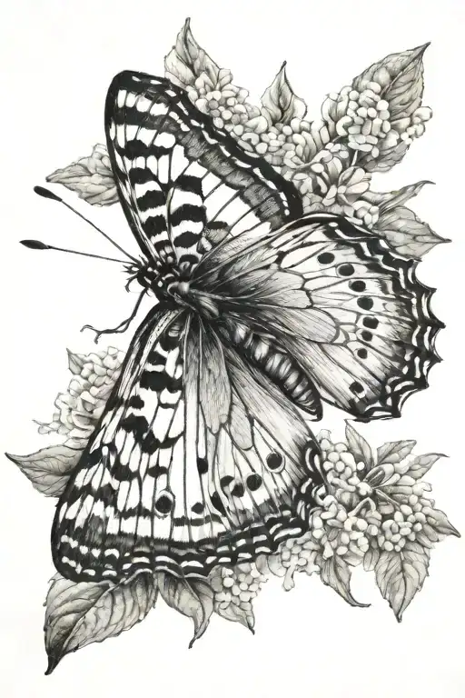 Butterfly English Nature Scene