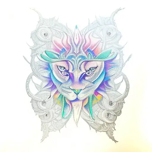 Psychedelic Inner Leg Piece