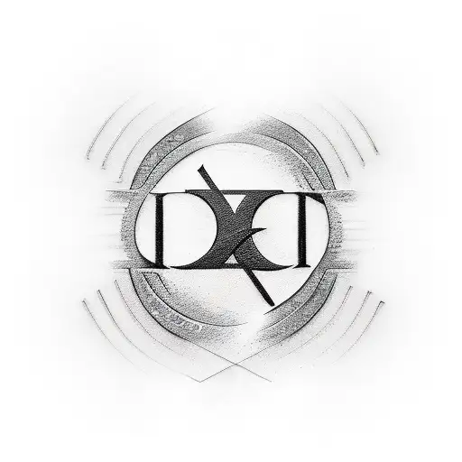 Abstract Symbol With Lettre A V D D