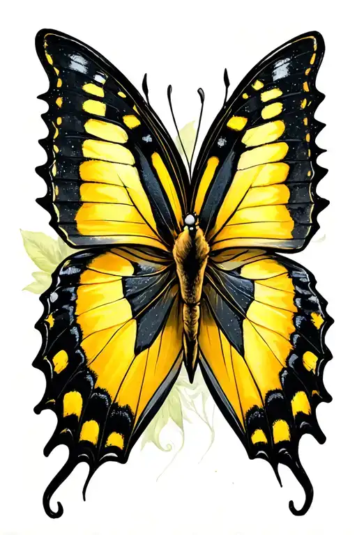 Yellow Butterfly 444 Virgo
