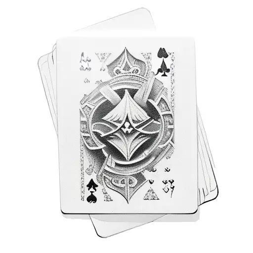 7Spade Card Over 2Diamond Card
