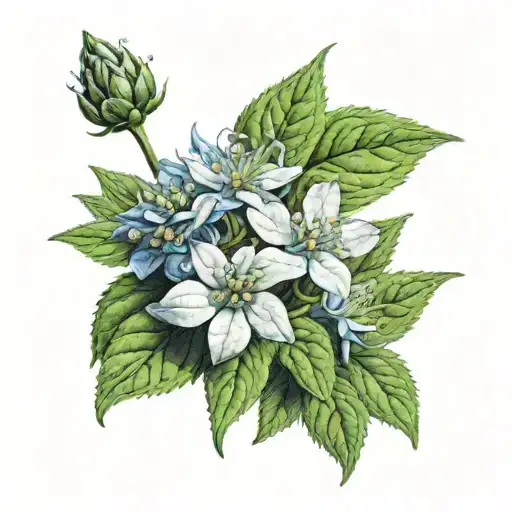 Mountain Mint Leaves