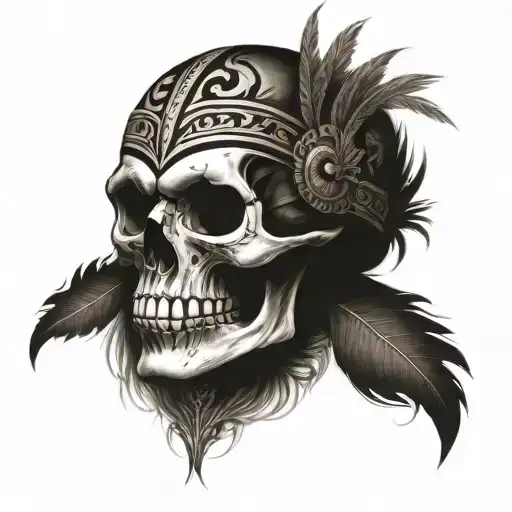 Skull Dayak Illusion